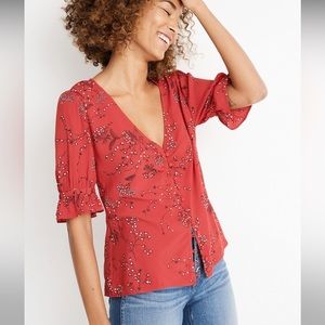 Madewell Daylight Top in Windswept Floral size 12